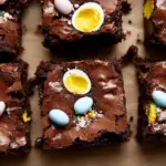 Fudgy Cadbury Egg Brownies