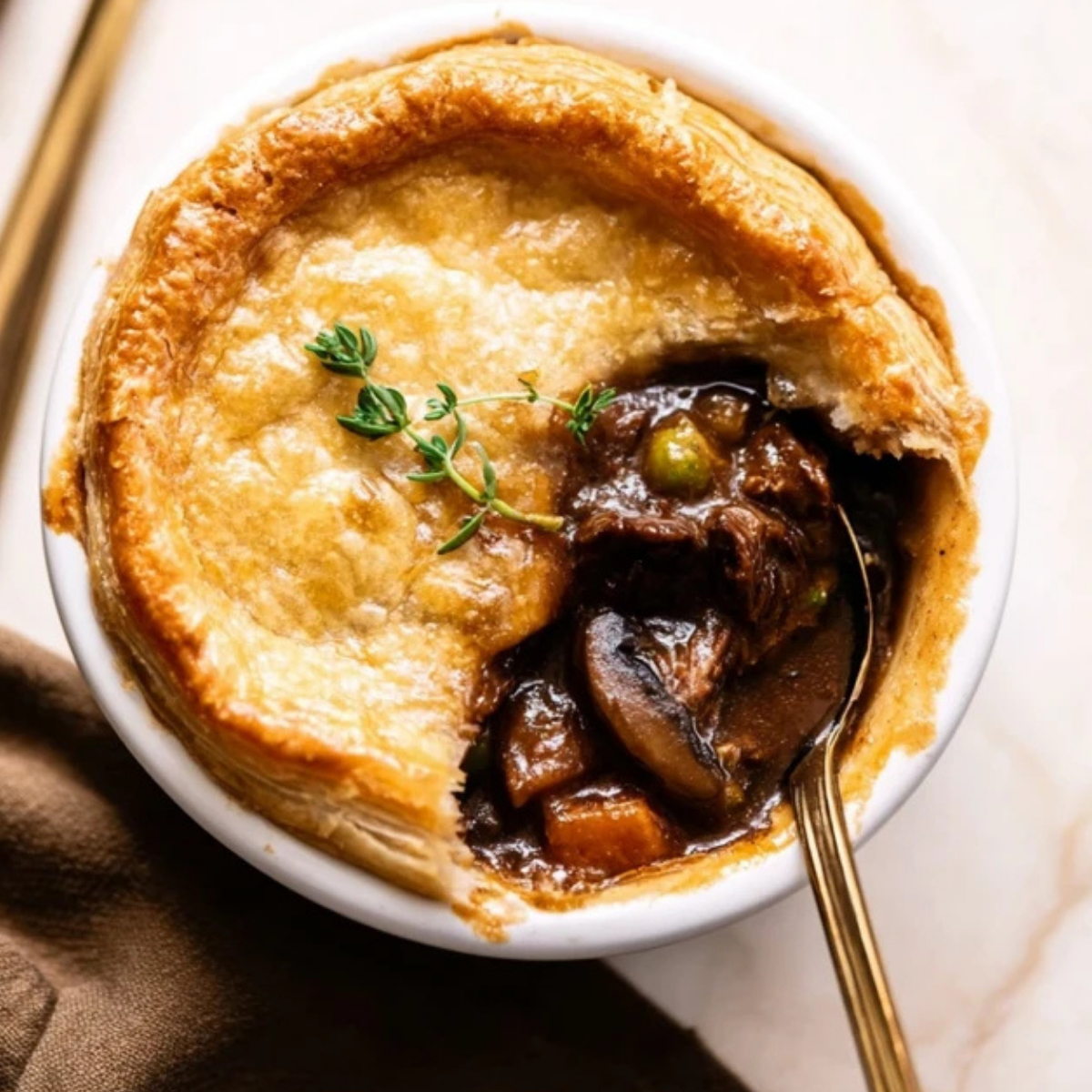 Guinness Braised Beef Pot Pie