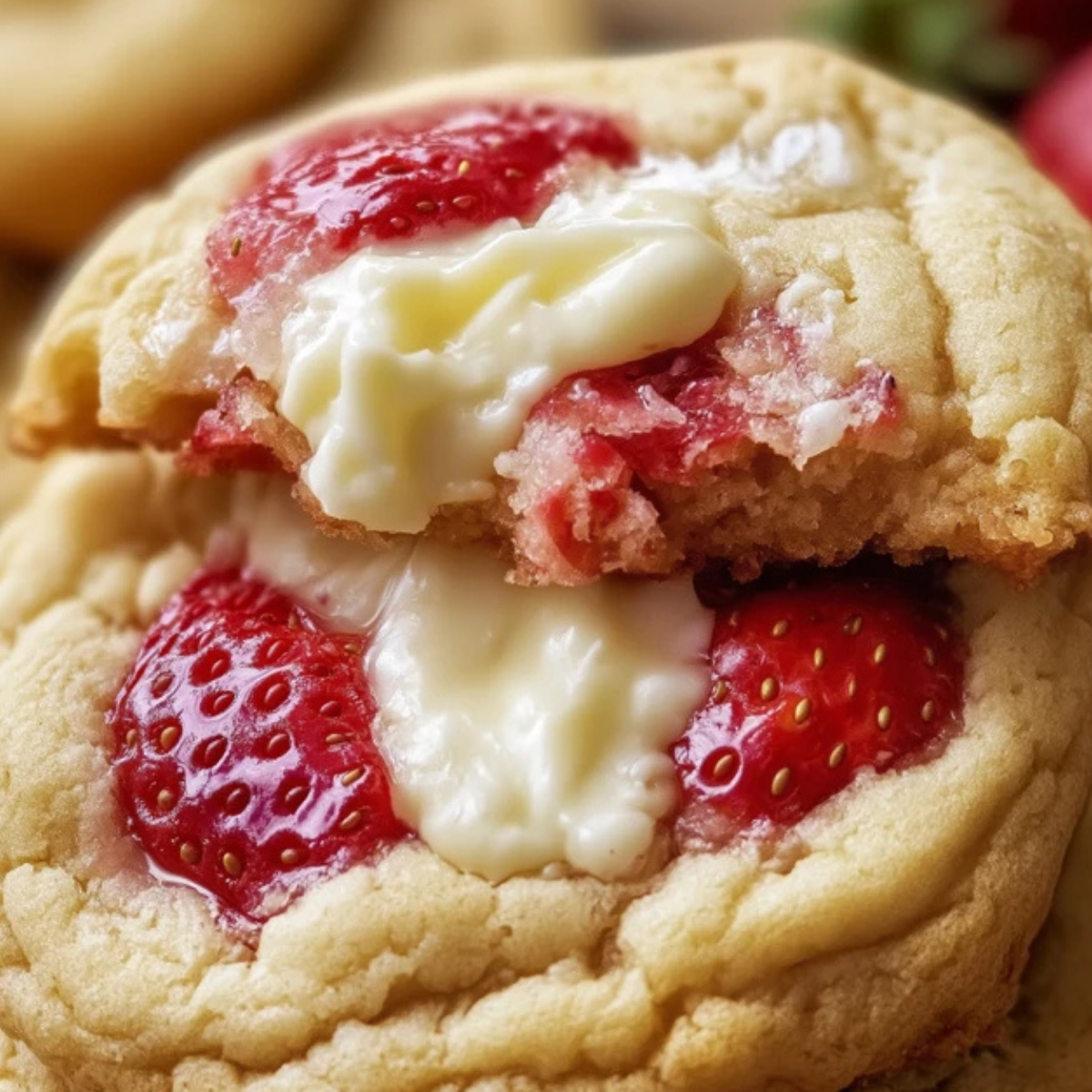 Irresistible Strawberry Cheesecake Cookies