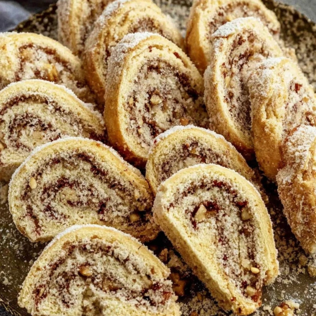Italian Nut Roll Cookies