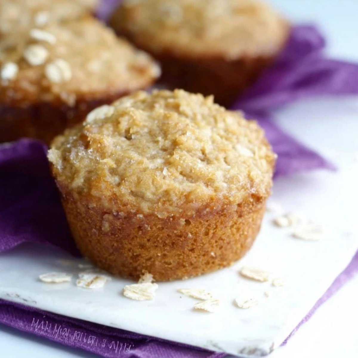 Maple Brown Sugar Oatmeal Muffins
