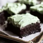 Mint Chocolate Chip Sheet Cake