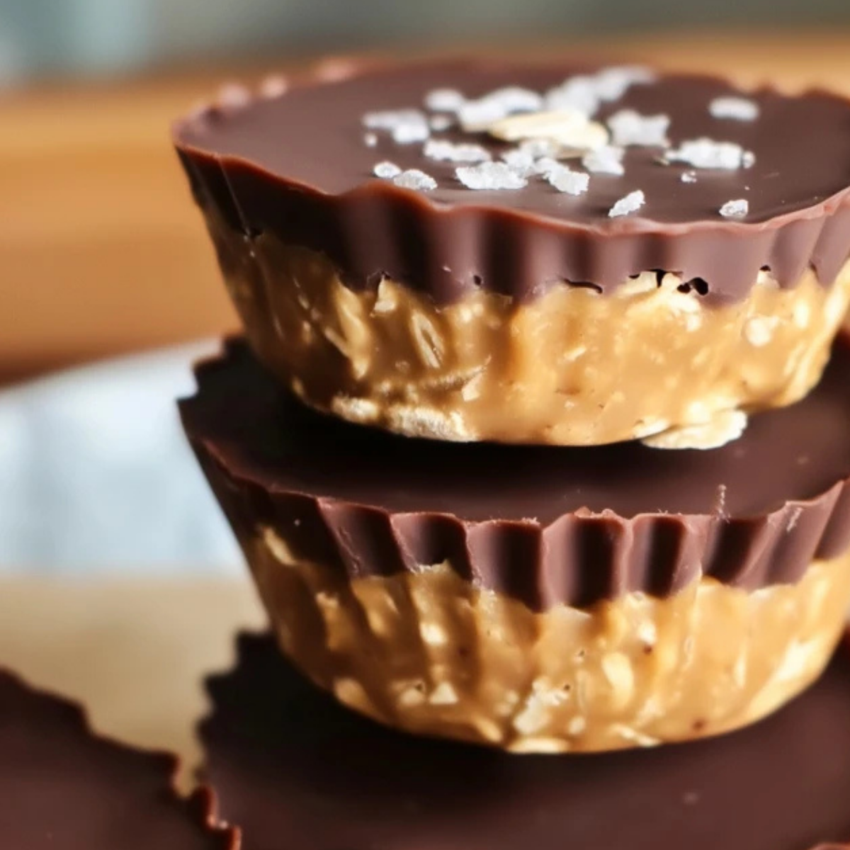 No Bake Peanut Butter Oat Cups