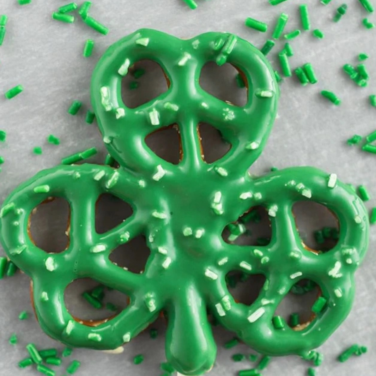 Pretzel Shamrocks