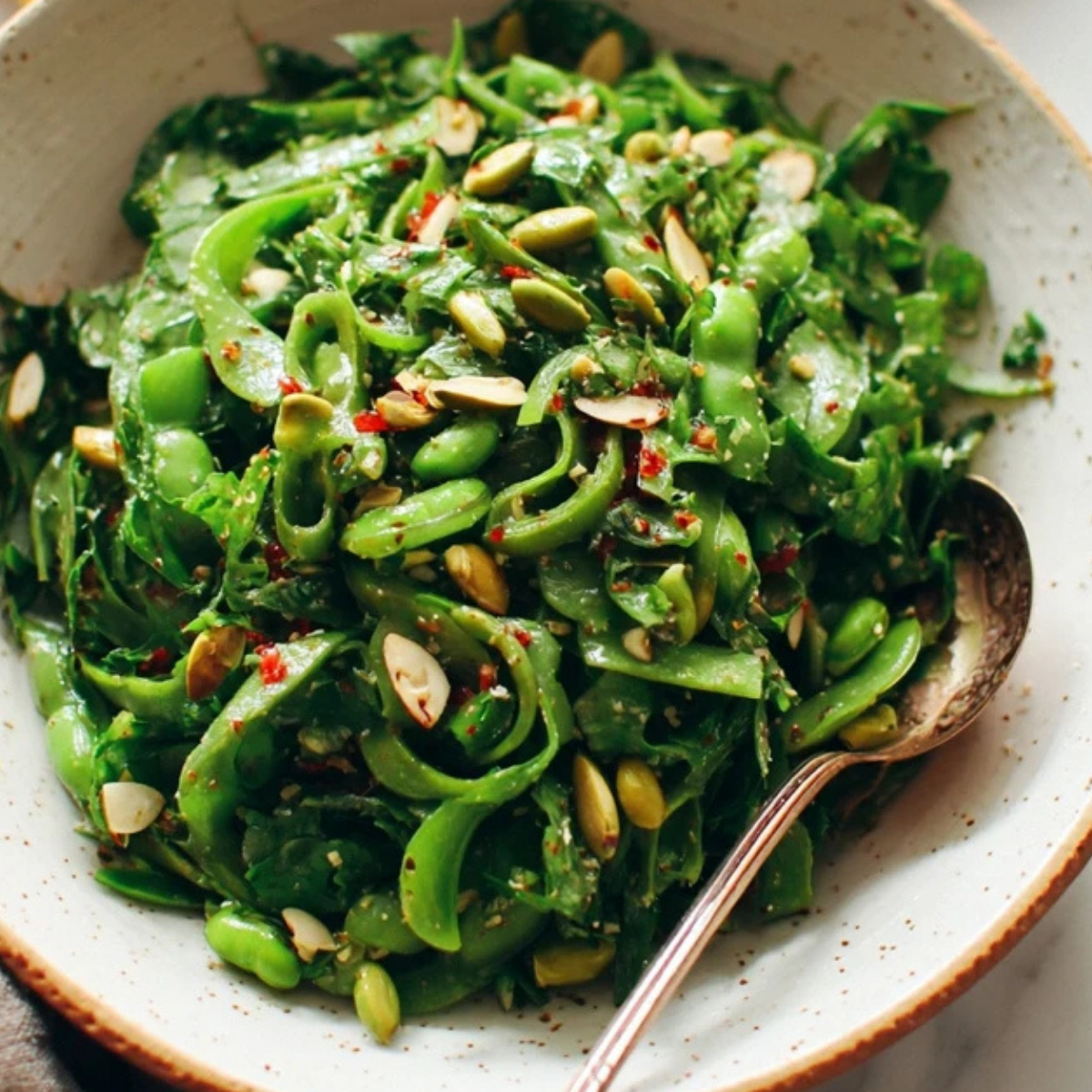 Snap Pea Salad with Zesty Lemon Vinaigrette
