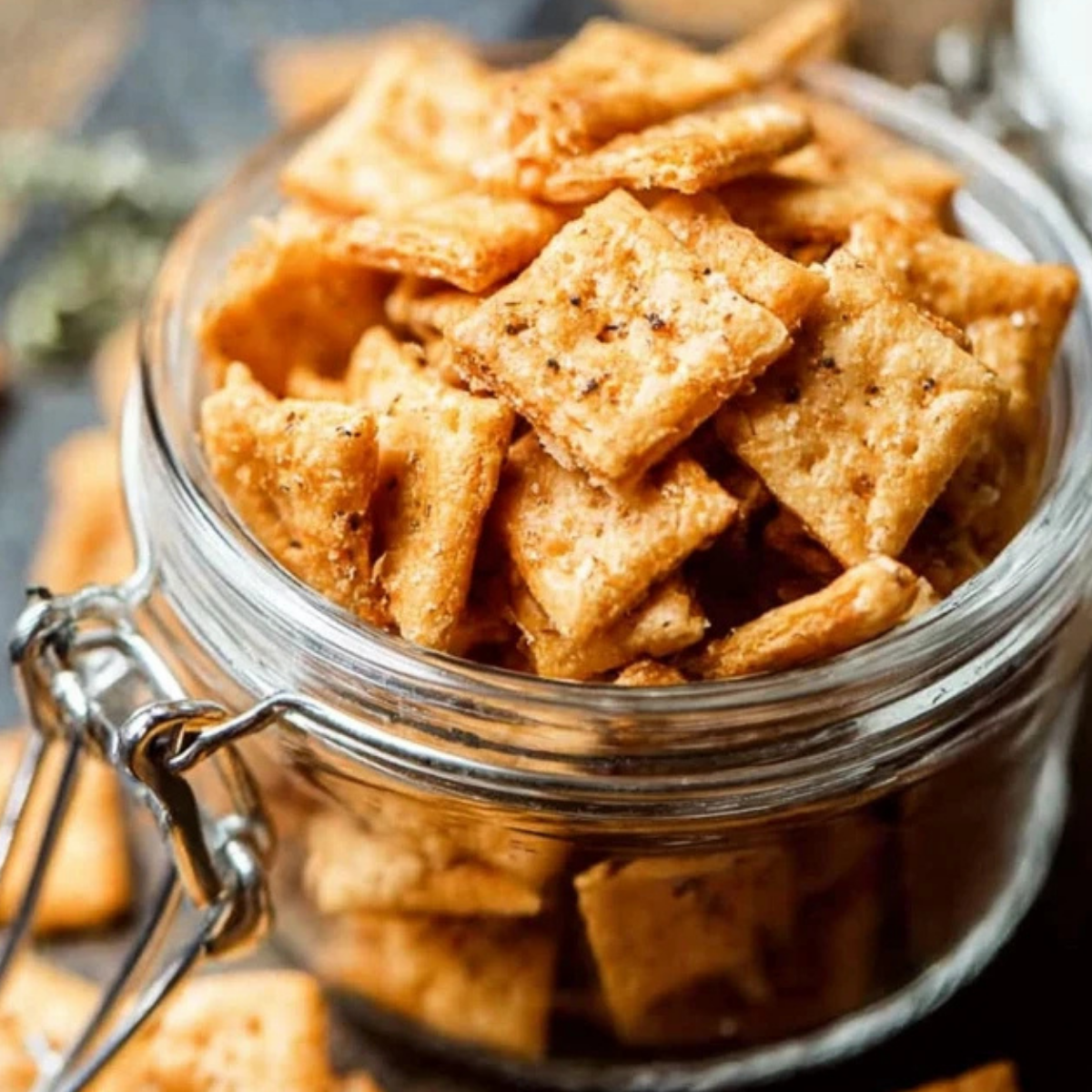 Sourdough Cheese Crackers