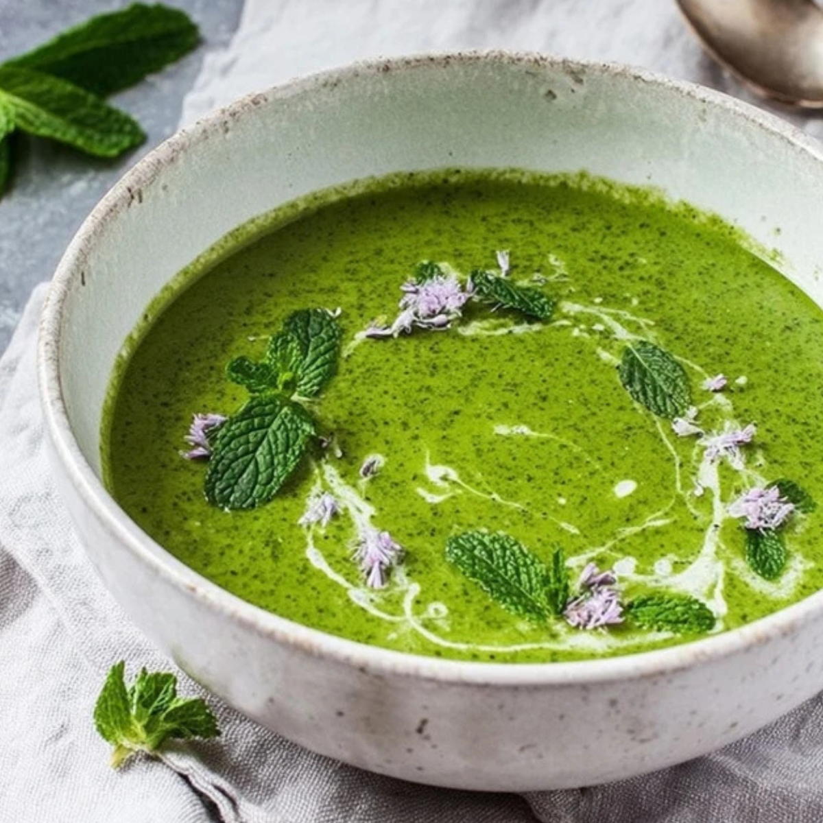 Spinach Soup with Mint