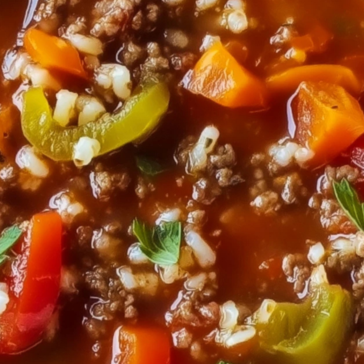 Stuffed Bell Pepper Soup
