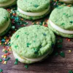 Vanilla Mint St Patrick's Day Cookies