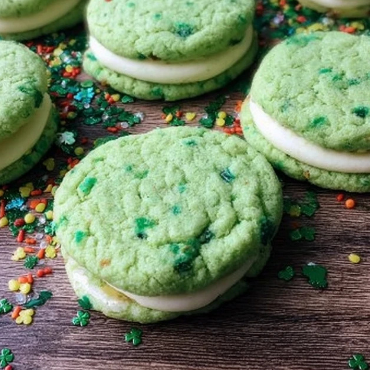 Vanilla Mint St Patrick's Day Cookies