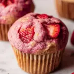 Vegan Double Strawberry Muffins