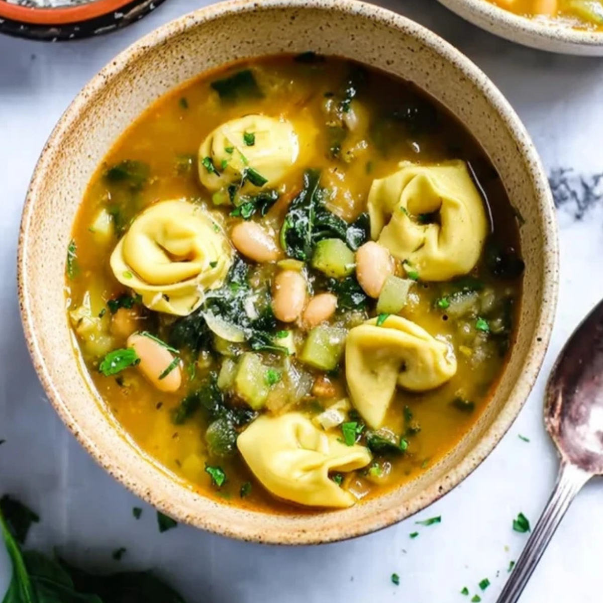 Vegetarian Tortellini Soup