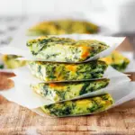 Baked Spinach Zucchini Frittata Fingers