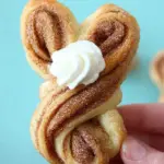 Cinnamon sugar Easter bunny twists
