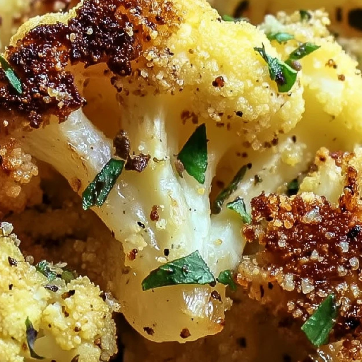 Crispy Parmesan Roasted Cauliflower