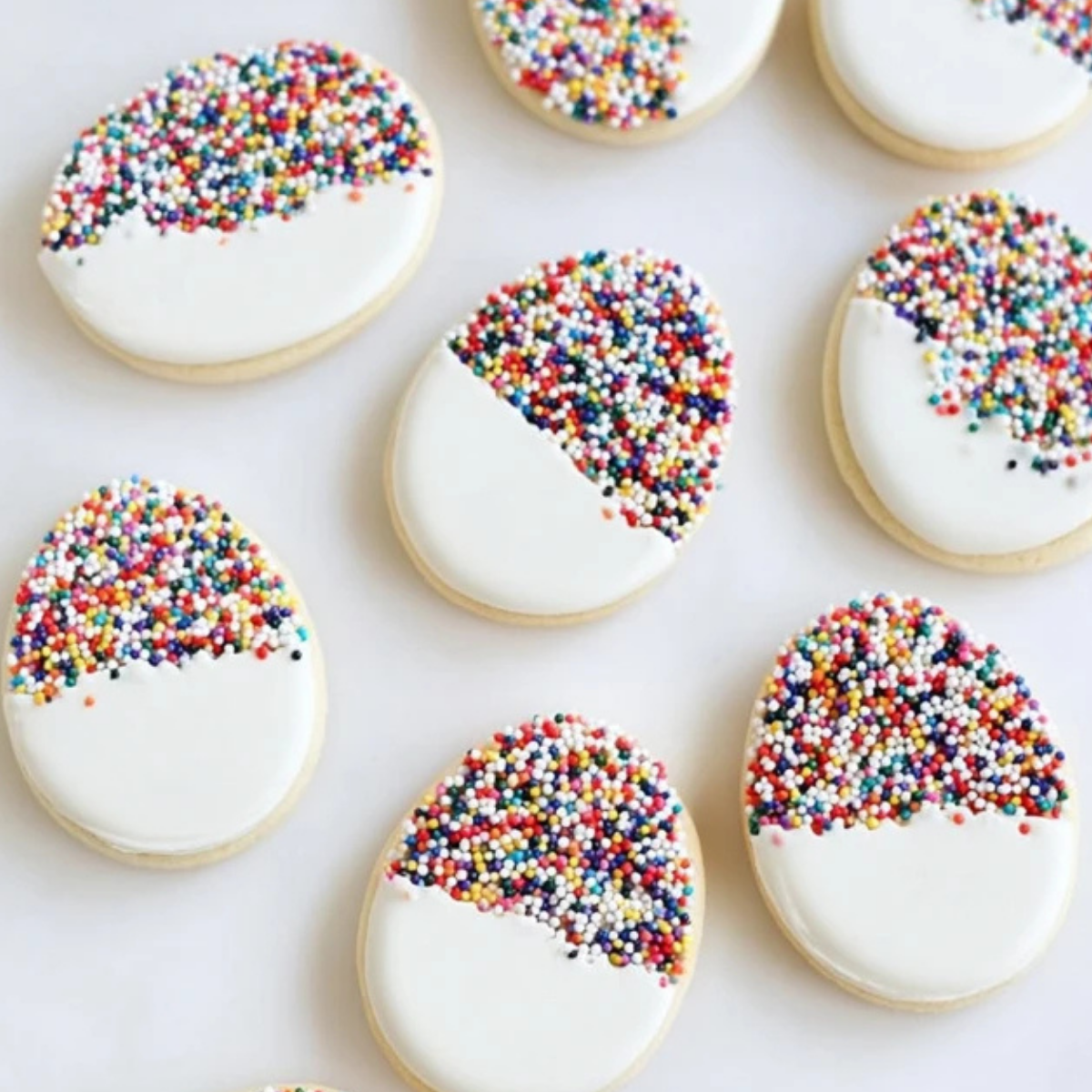 Easter Egg Sprinkle Cookies