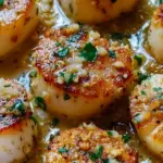 Garlic Butter Baked Scallops