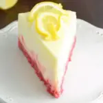 Lemon Cheesecake with Strawberry Crust