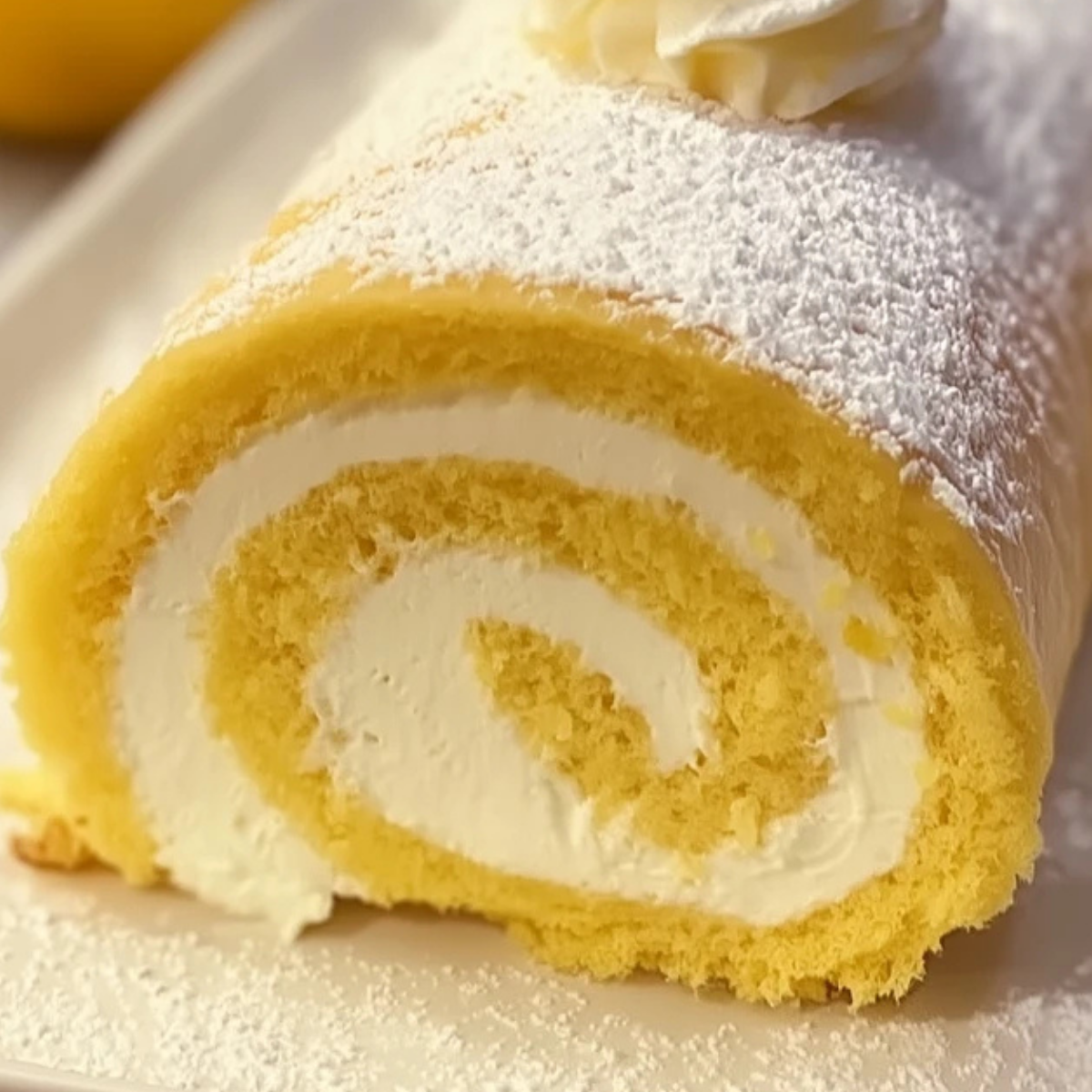 Lemon Cream Swiss Roll