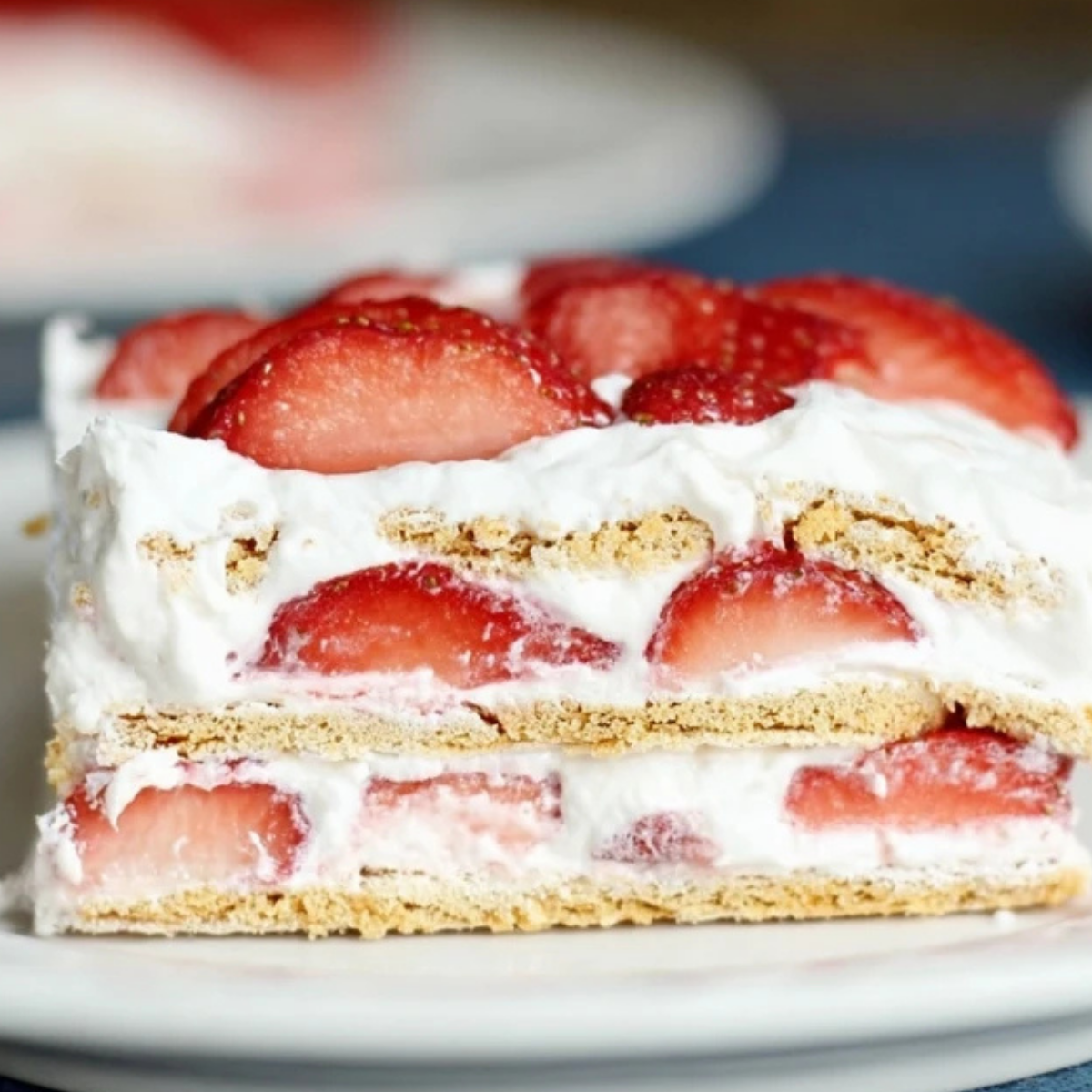 No Bake Strawberry Icebox Cake