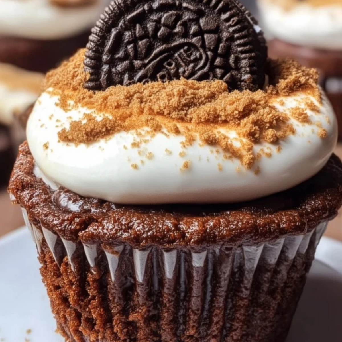 Oreo Brownie S'mores Cups