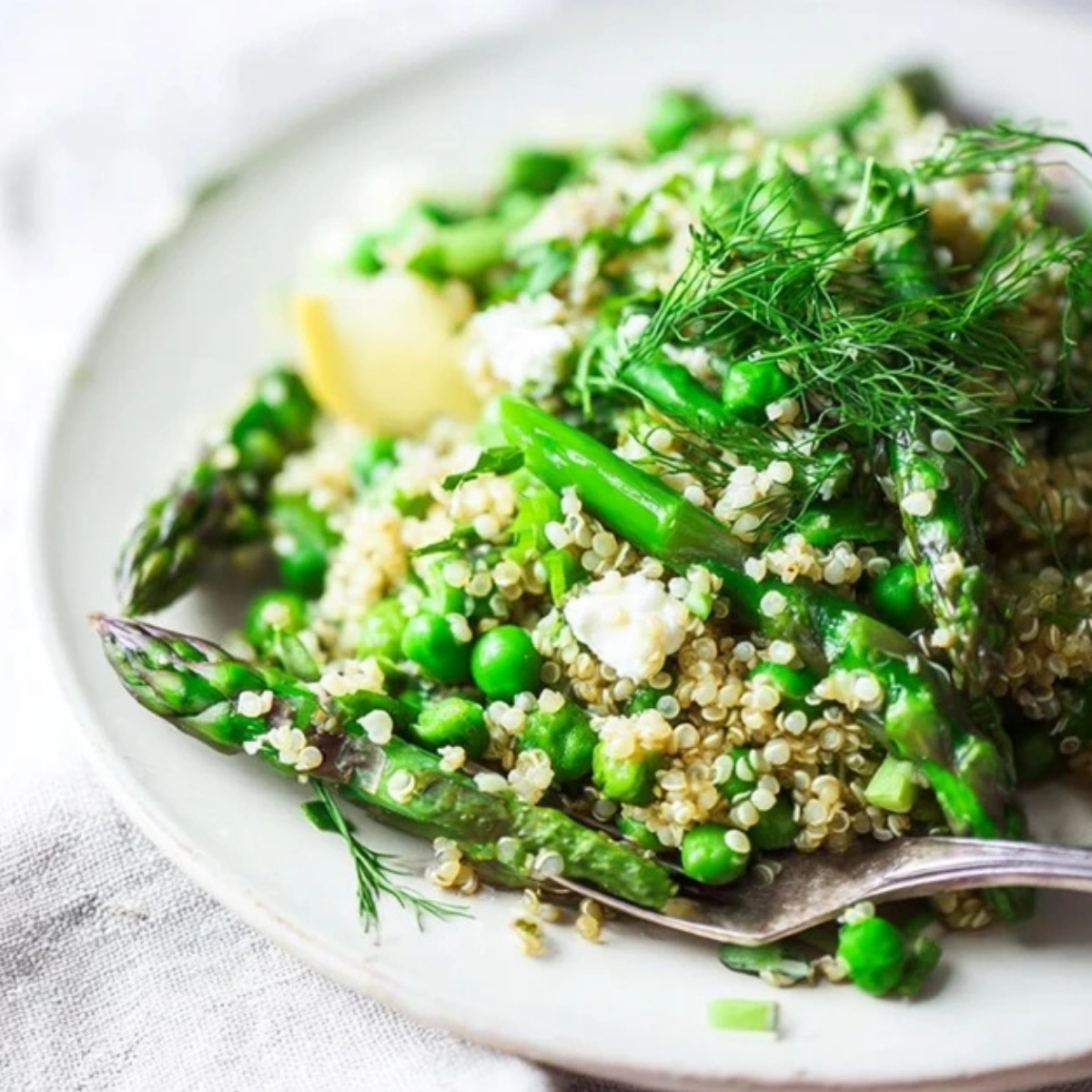 Quinoa Asparagus Salad