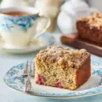 Rhubarb Sour Cream Coffee Cake