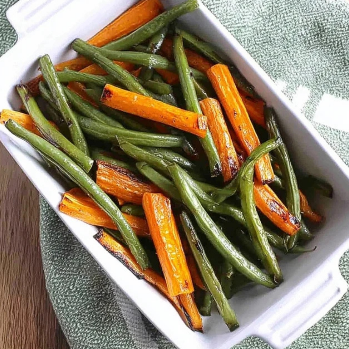 Roasted Green Beans and Carrots