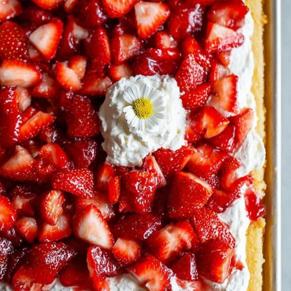 Sheet Pan Strawberry Shortcake