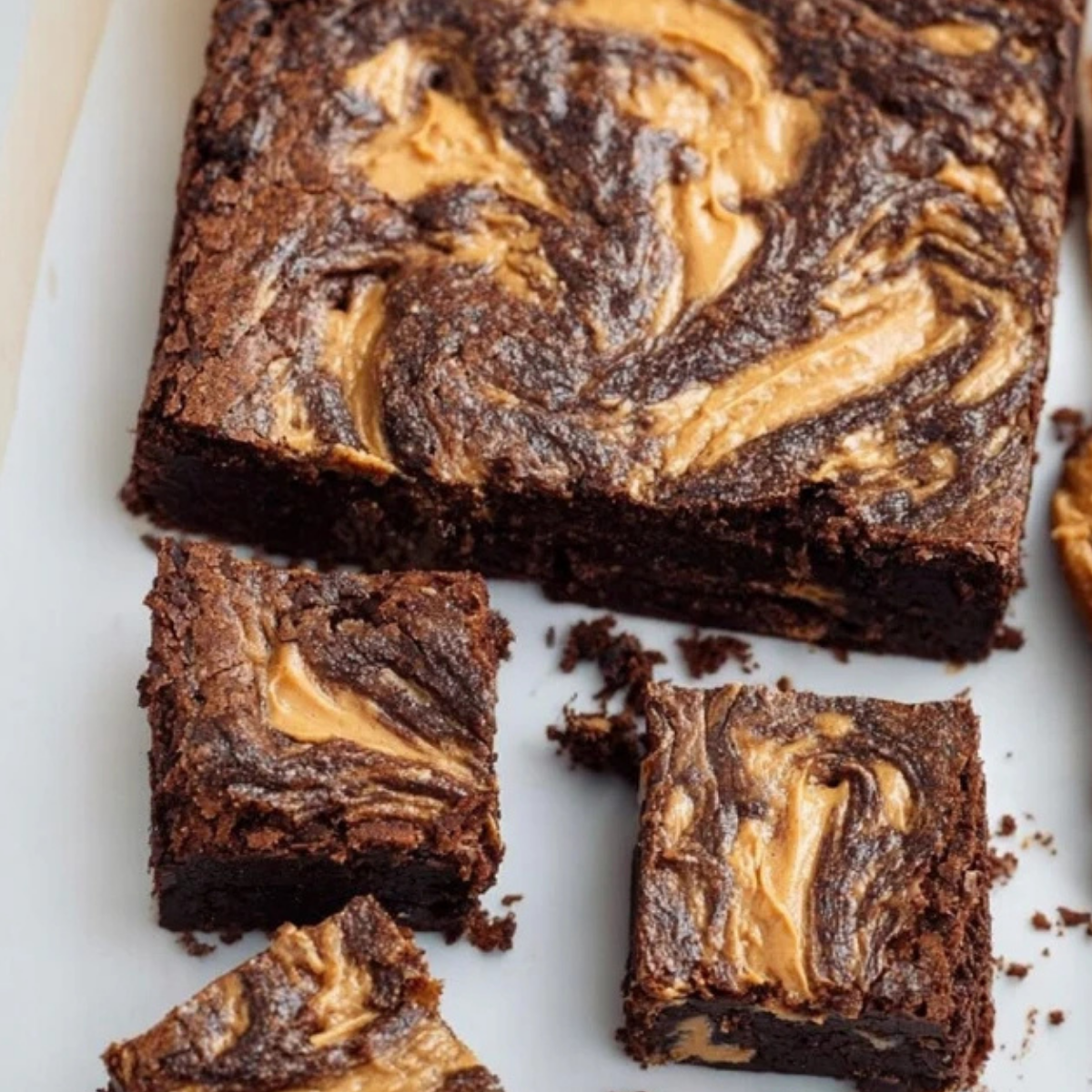 Sourdough Peanut Butter Brownies
