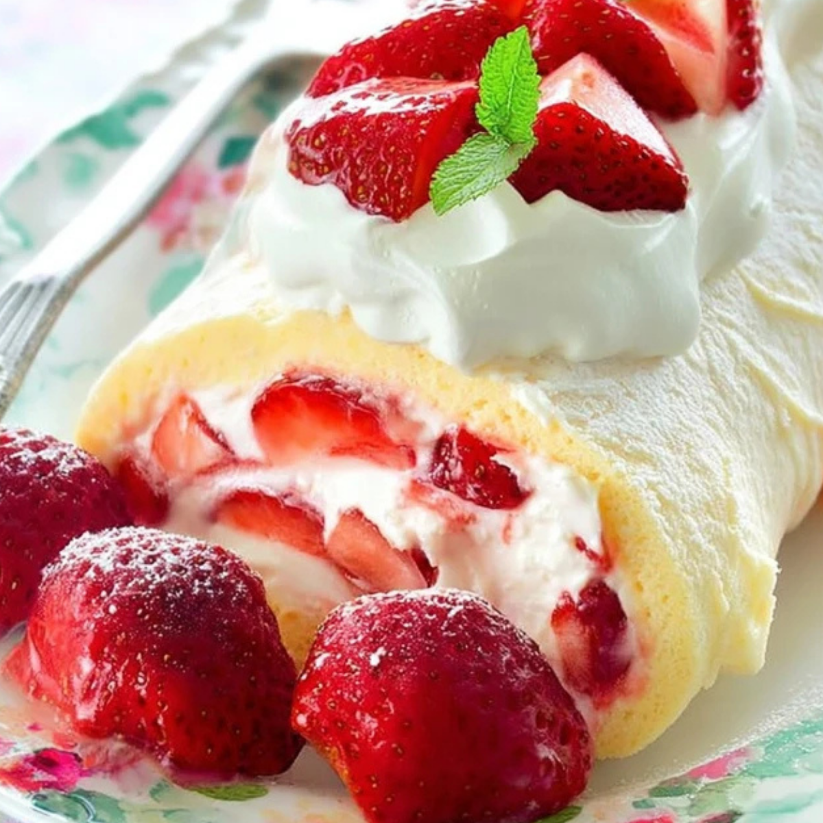 Strawberry Cake Roll