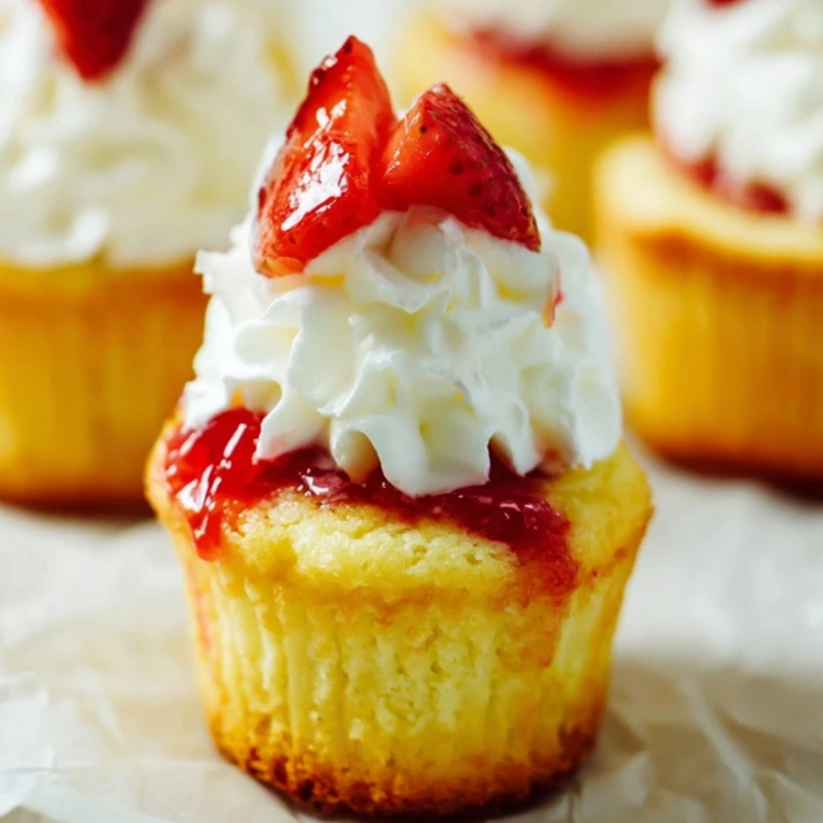 Strawberry Shortcake Cupcakes