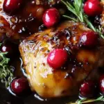 Sweet and Savory Cranberry Glazed Chicken