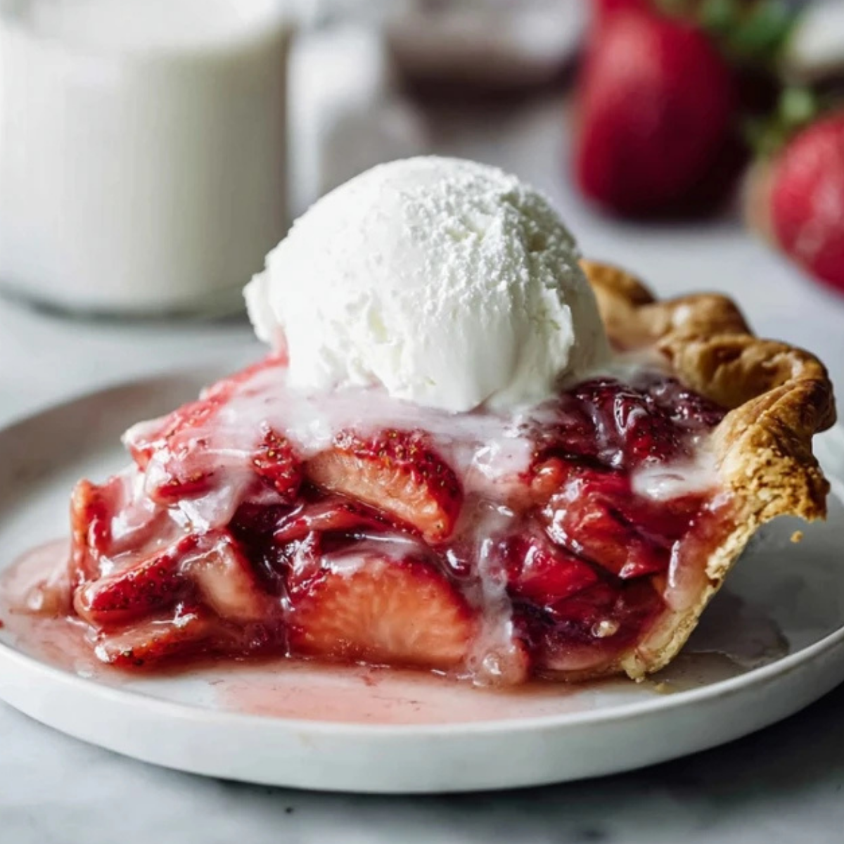 Baked Strawberry Pie
