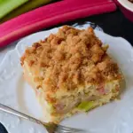 Brown Sugar Topped Rhubarb Cake