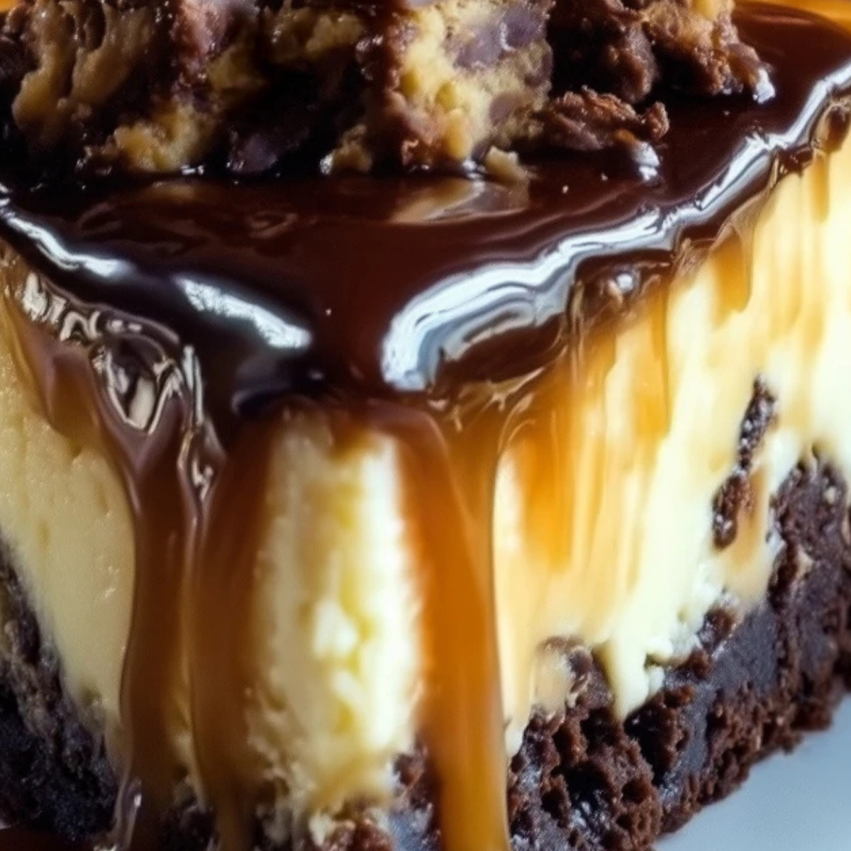 Caramel Brownie Cheesecake