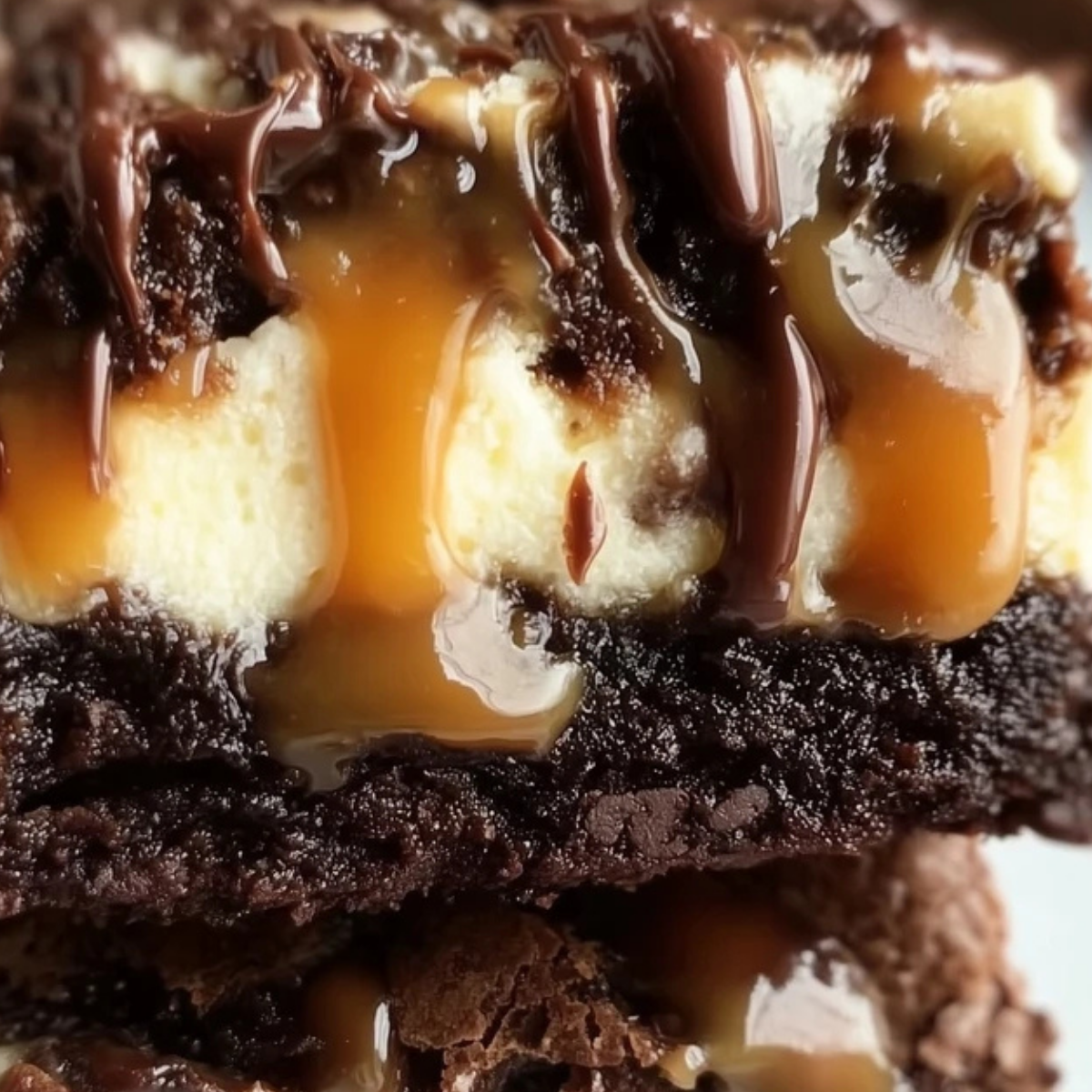 Caramel Cheesecake Brownies