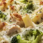 Chicken and Broccoli Baked Alfredo