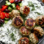 Greek Turkey Meatballs with Tzatziki Sauce