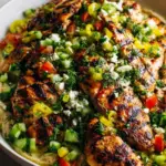 Grilled Chicken with Pepperoncini Garlic Butter