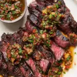 Grilled Skirt Steak with Grated Tomato Salsa