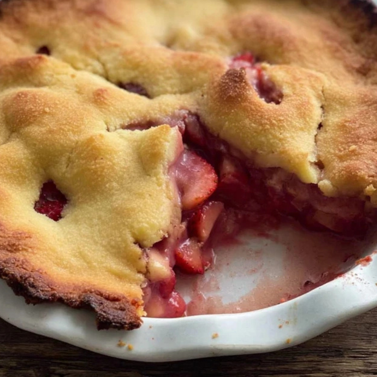 Keto Strawberry Rhubarb Pie