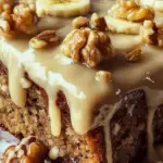 Luscious Vanilla Banana Walnut Cake