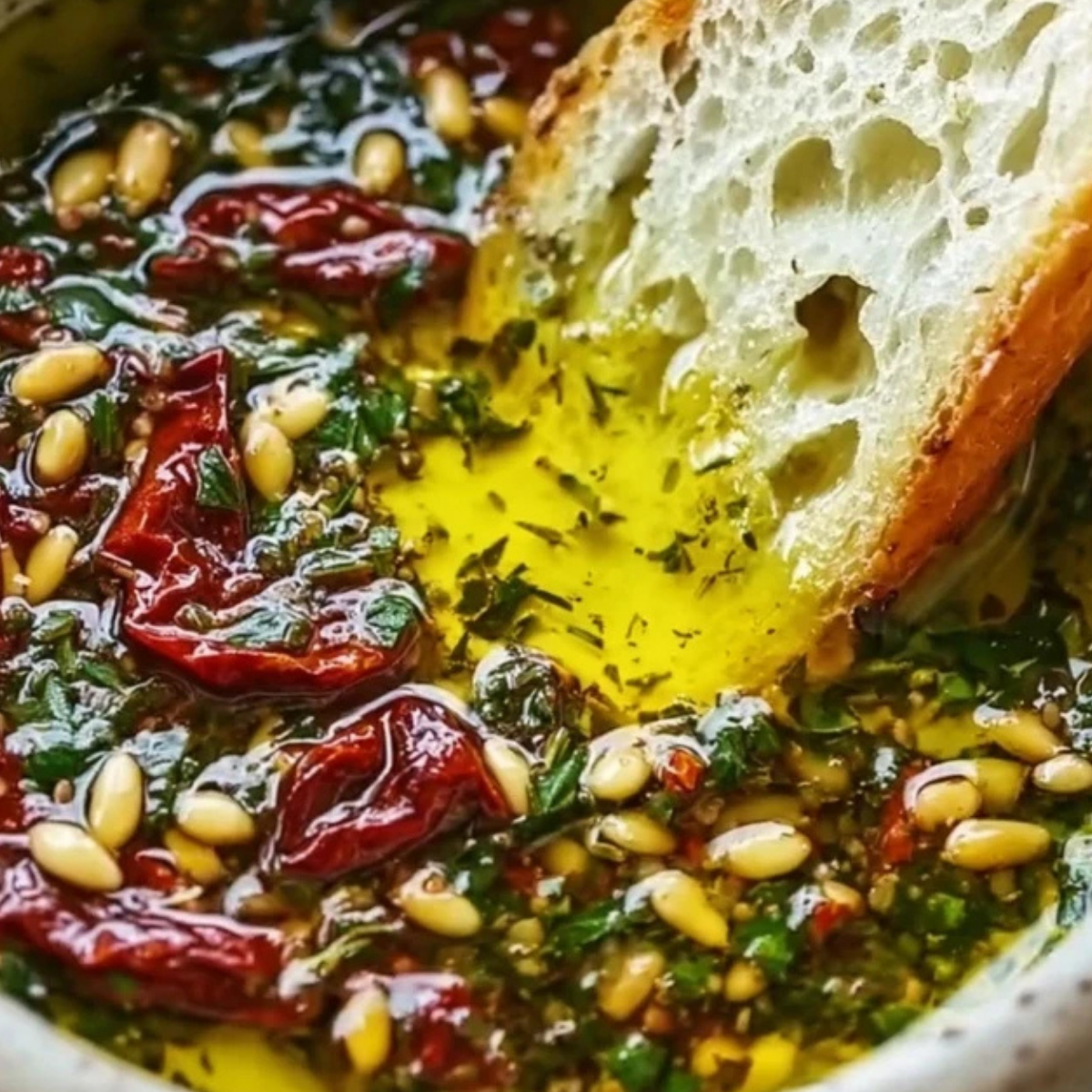 Mediterranean Olive Oil Herb Dip