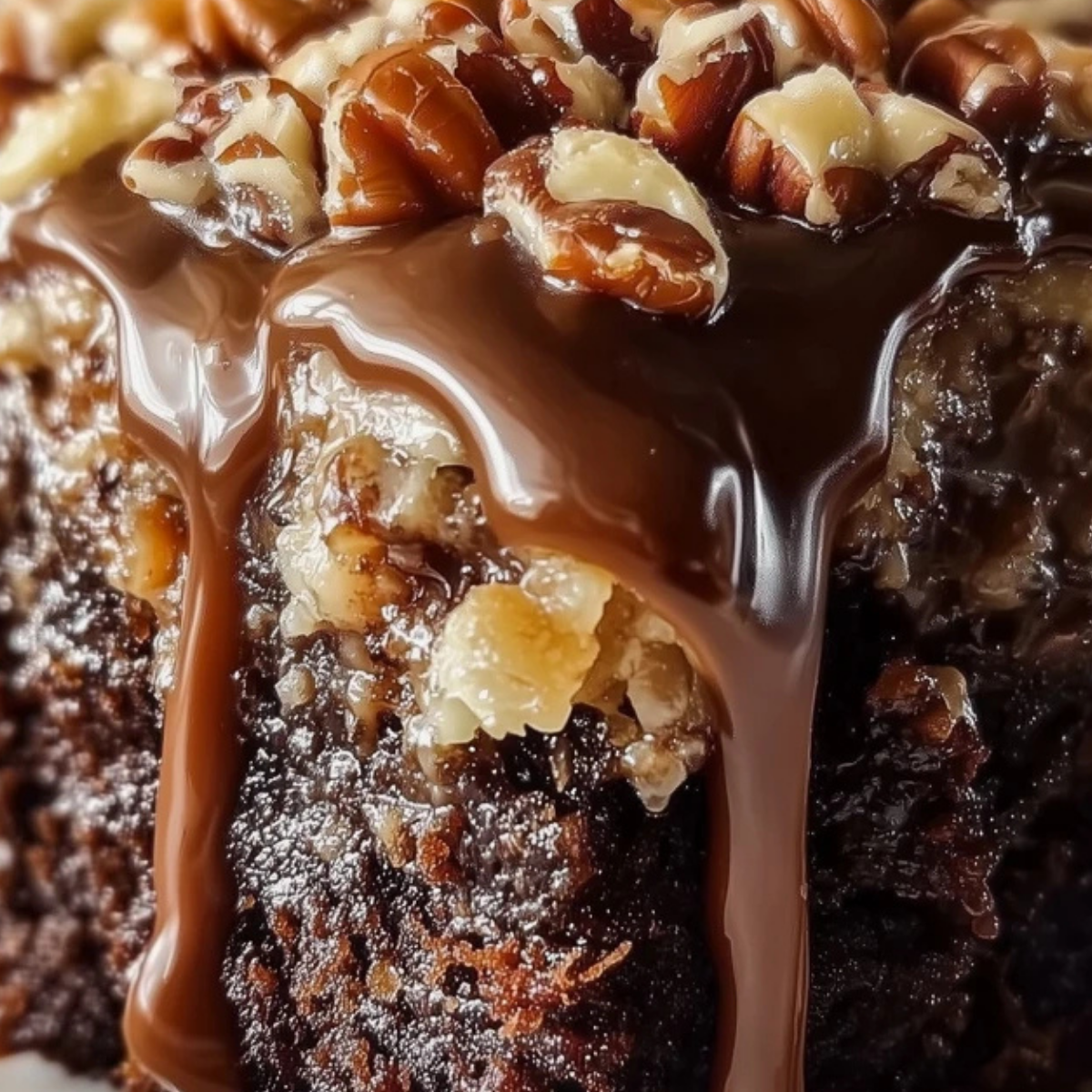Mouthwatering German Chocolate Poke Cake