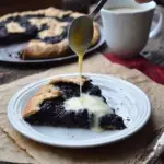 Mulberry Galette w Vanilla Sauce