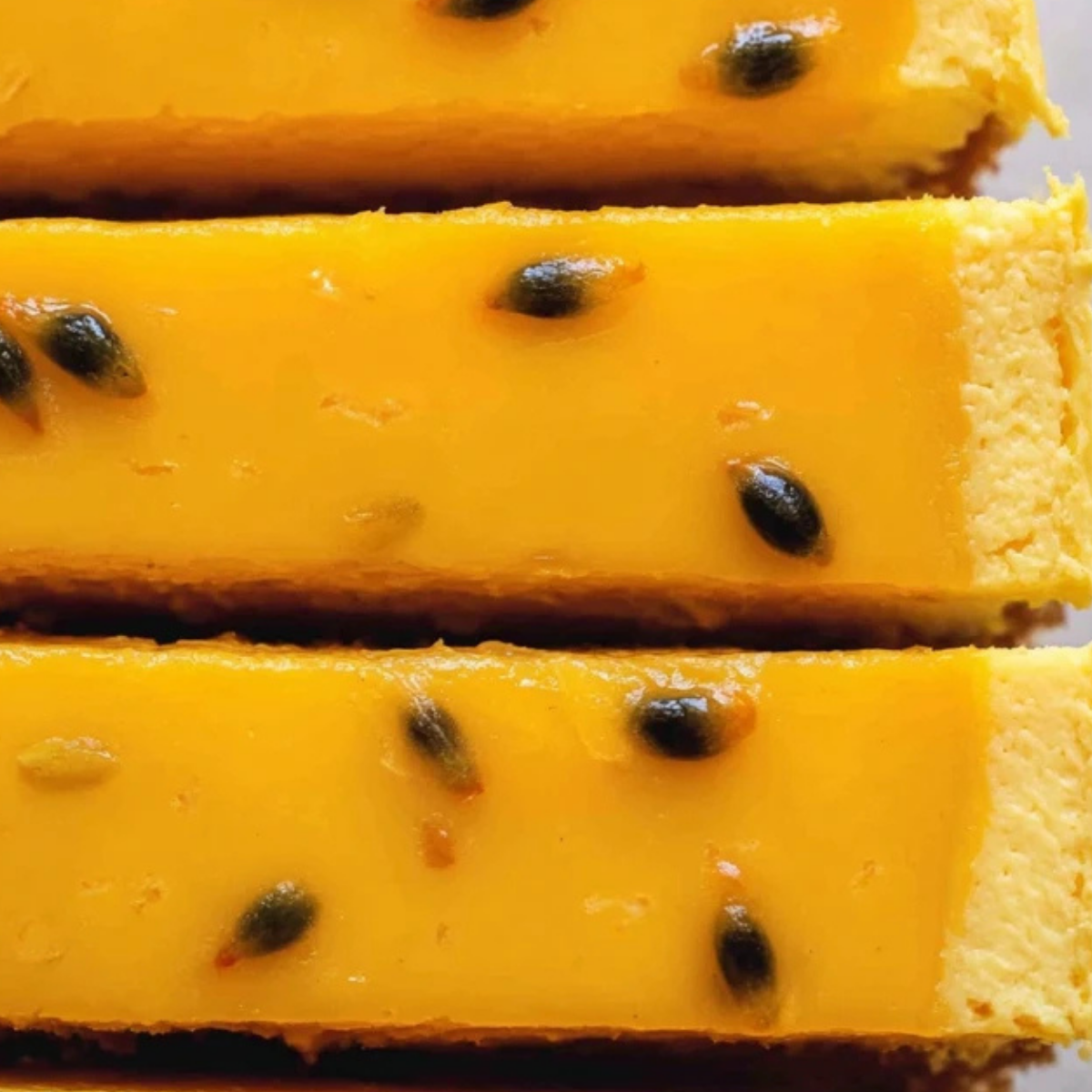 No Bake Passion Fruit Cheesecake