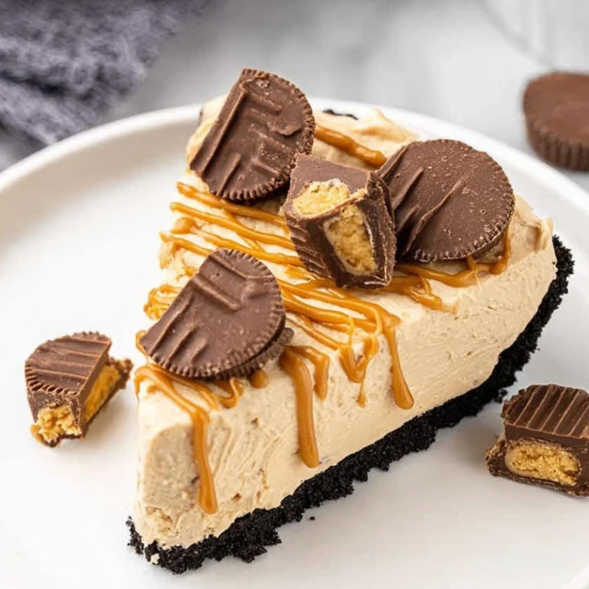 No Bake Peanut Butter Pie