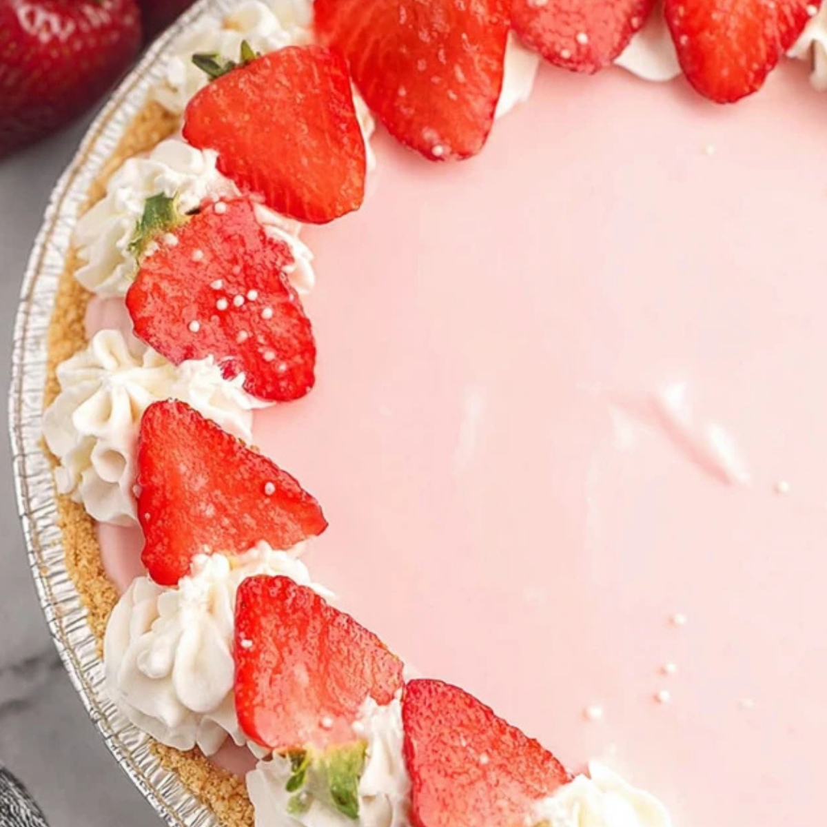 No Bake Strawberry Pie