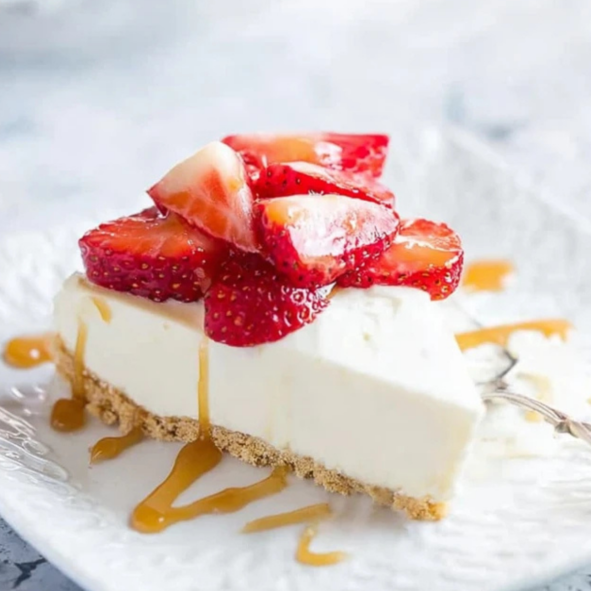 No Bake Vanilla Cheesecake